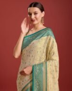 Women Banarasi Silk Saree With Blouse Piece - Image 2